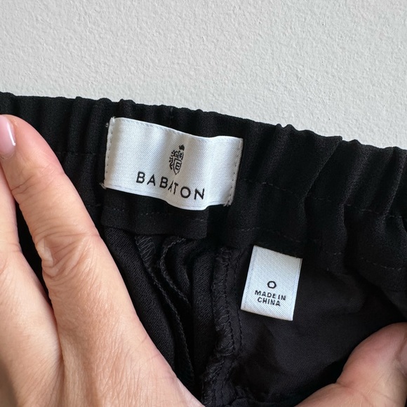 ARITZIA BABATON Conan ankle pants, mid rise trousers, dress pants black, size 0 - Picture 12 of 16